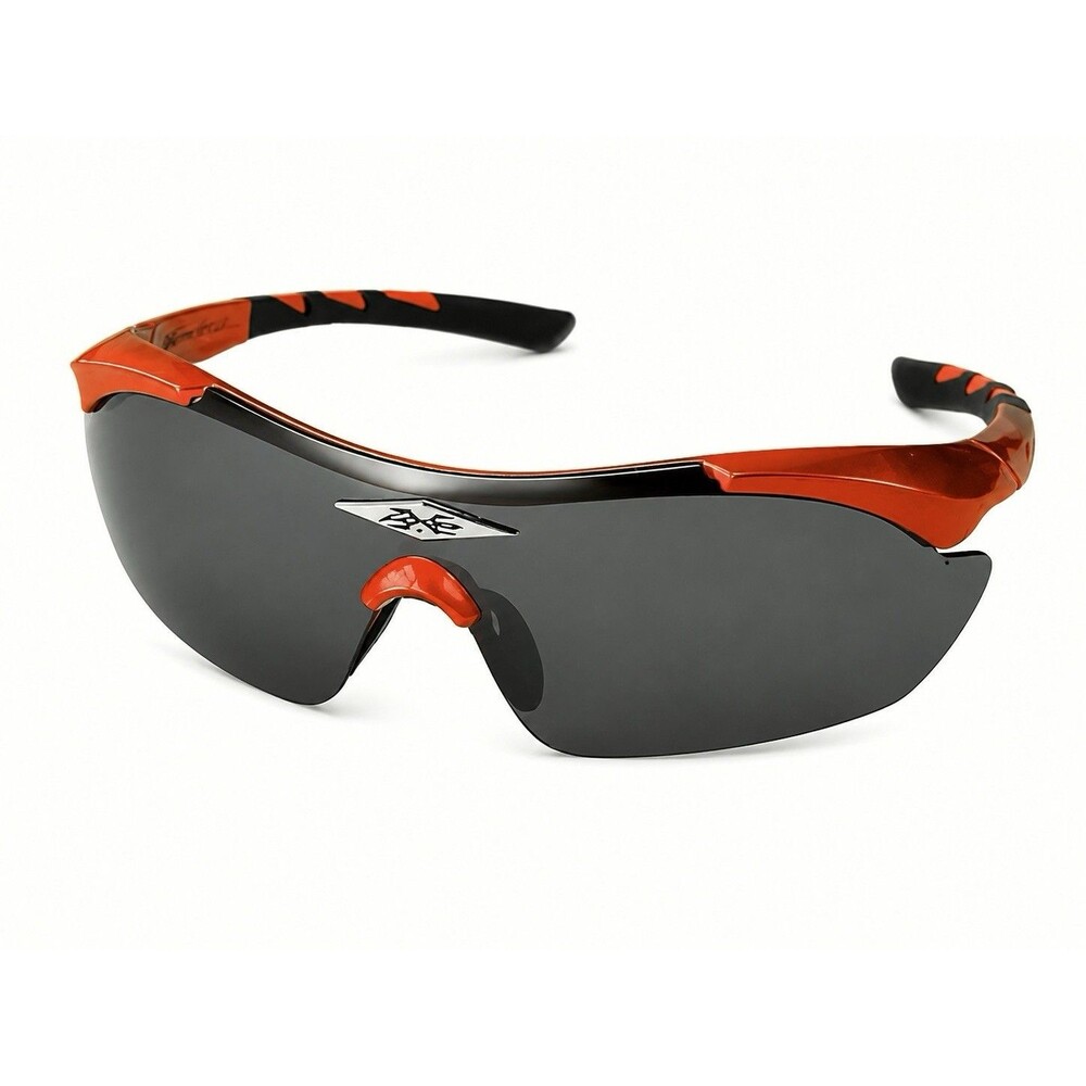 Orange Black Sport Shield Wrap Sunglasses Cycling Running Golf Fishing UV Style
